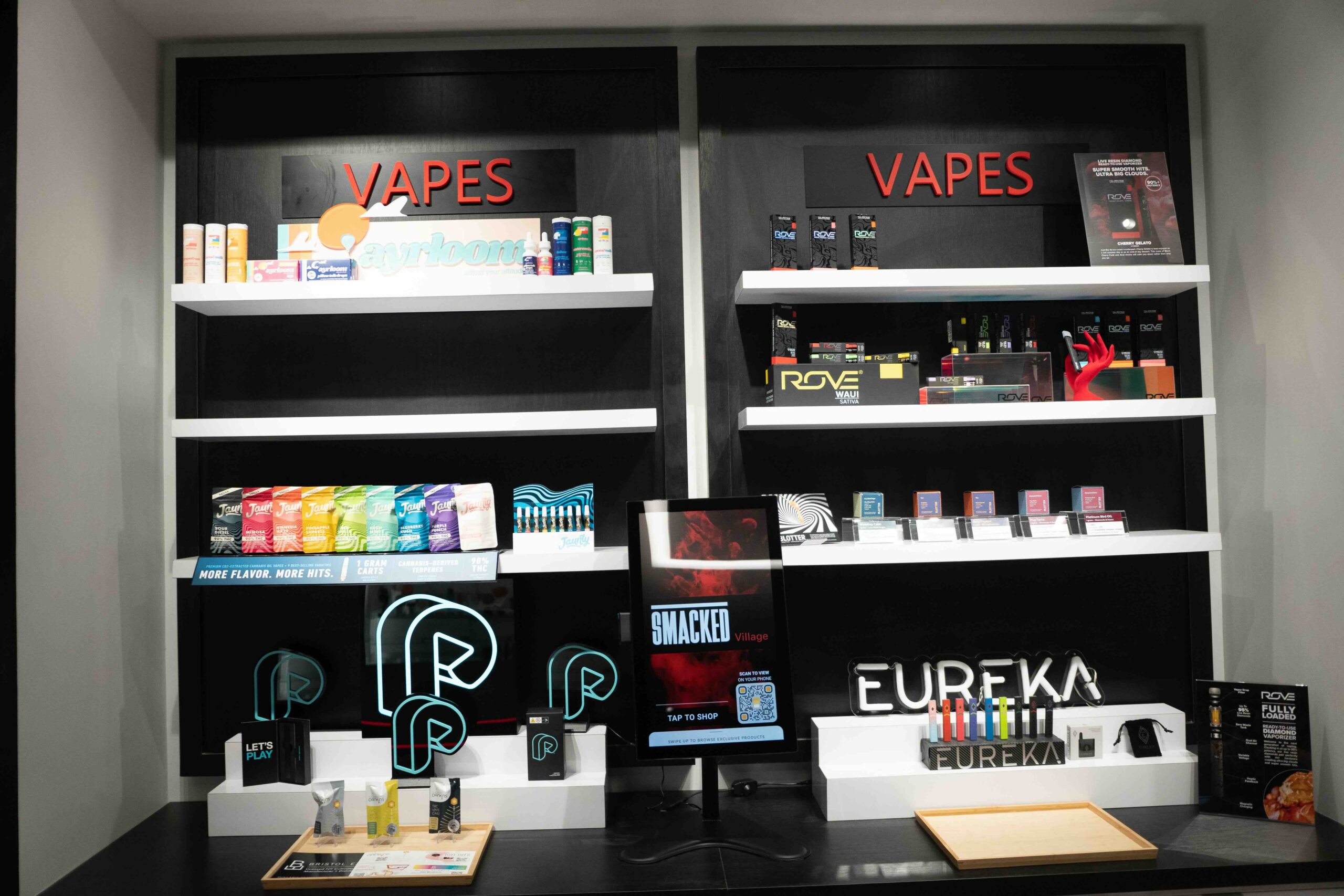 THC vapes at Smacked Village in Greenwich Village