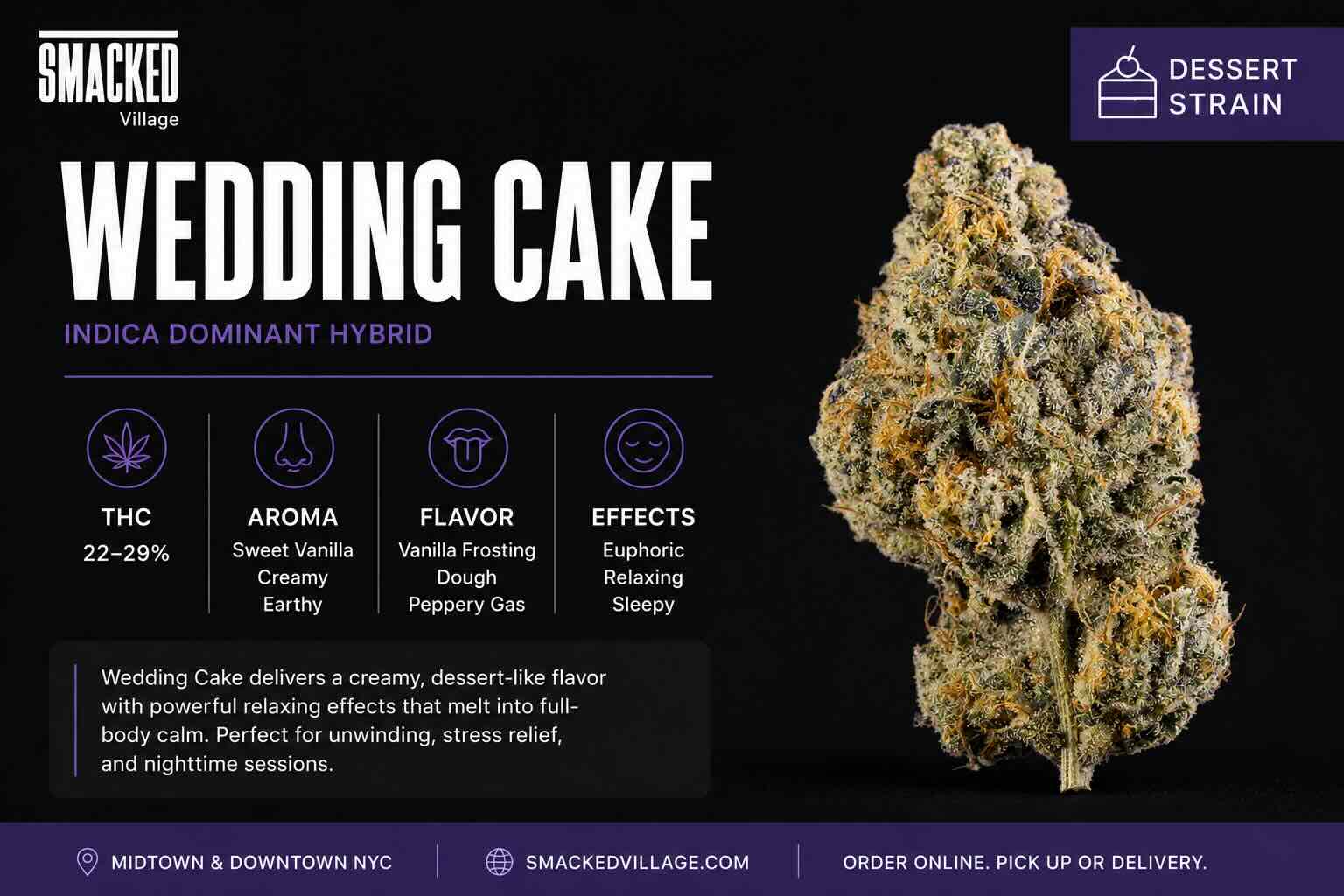 Wedding cake strain information